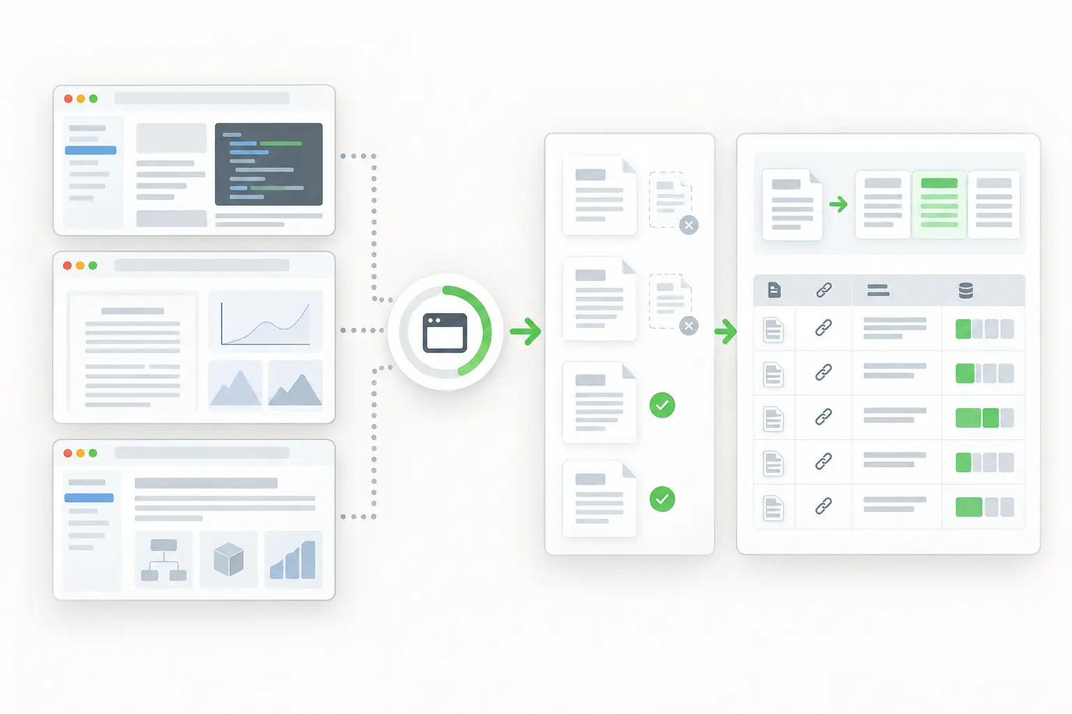 Public technical documentation and research becoming a cleaned source-linked dataset.