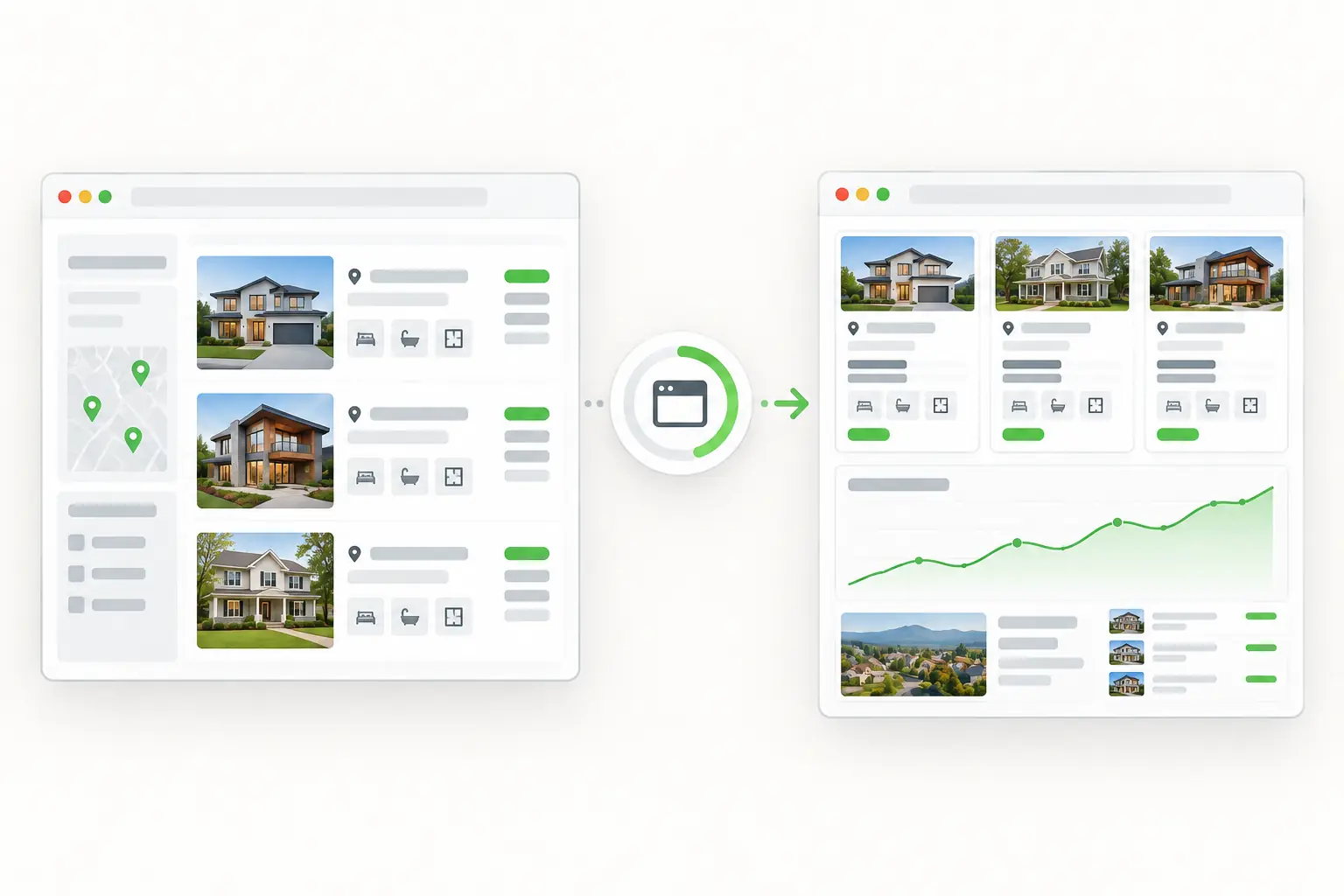 Public property listings becoming comparable market and valuation data.
